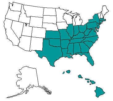 kudzu map